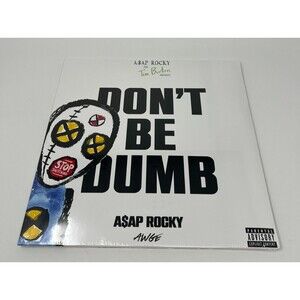 ASAP ROCKY DONT BE DUMB DUMMY 2 DISC VINYL LP SIGNED INSERT Tim Burton Record